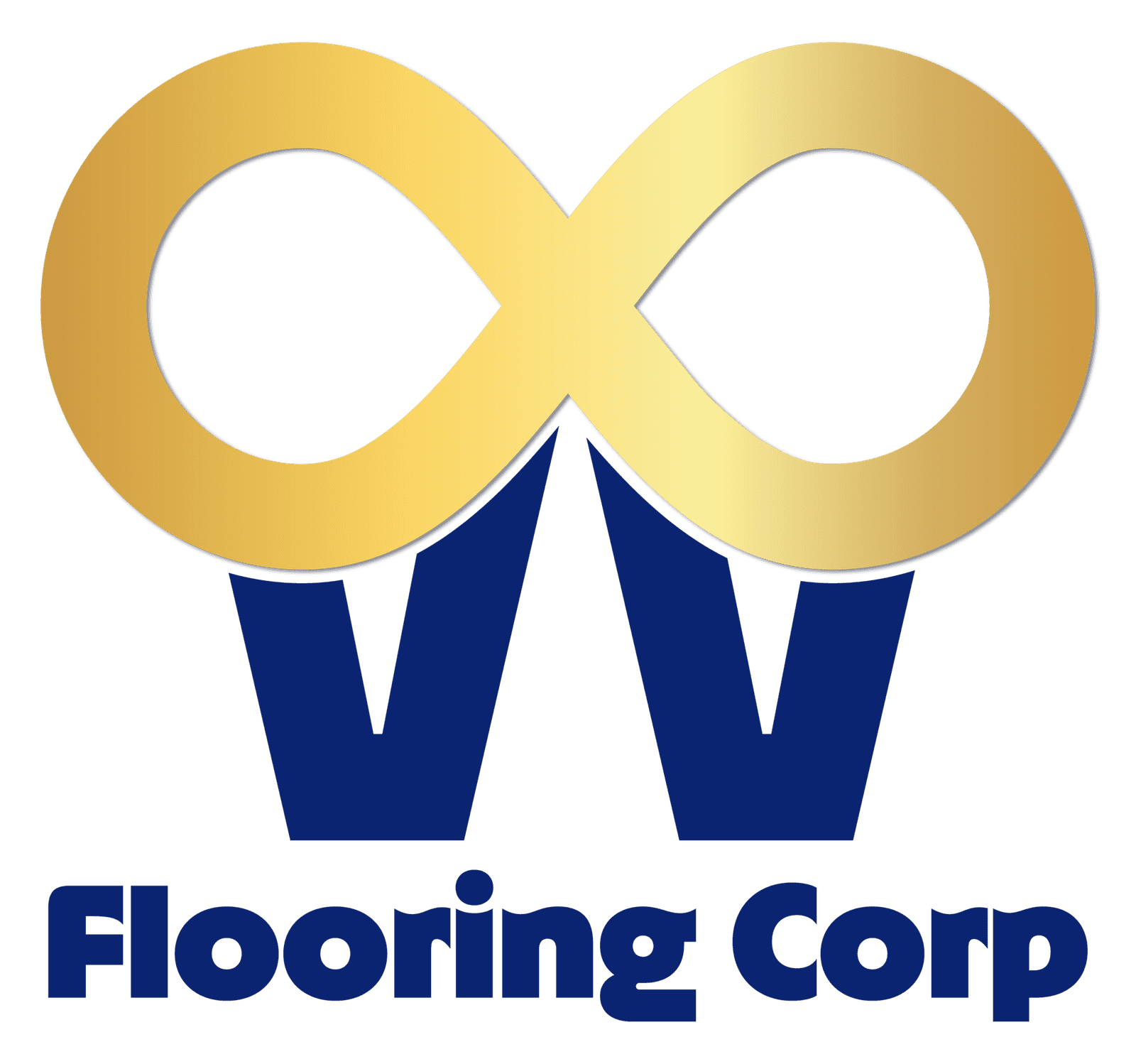 VV Flooring Corp logo with infinity symbol and company name.